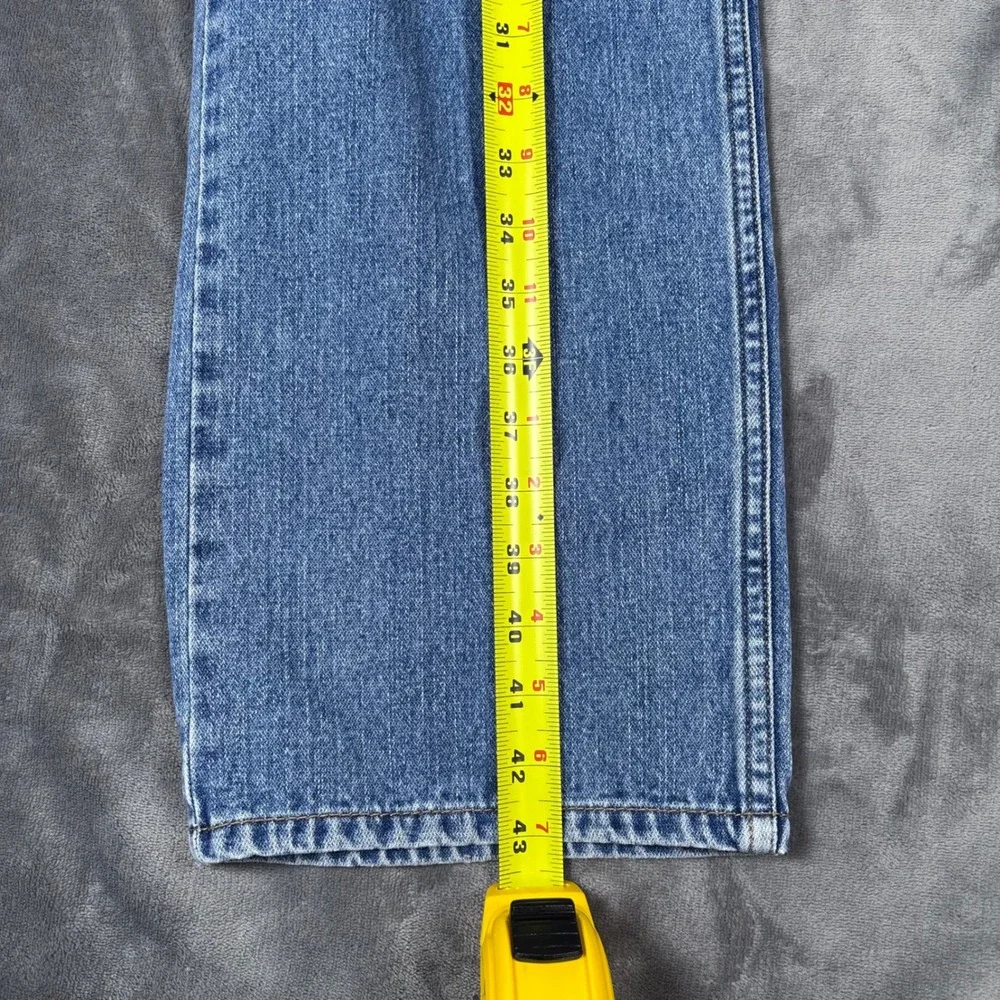 Levis 505 Regular Fit Straight Leg Jeans Mens 36x34 Medium Wash Blue Denim